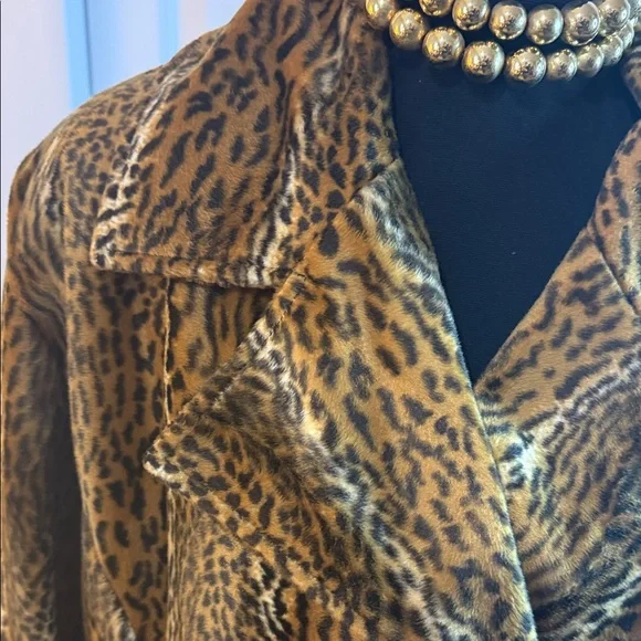 Leopard Print Hosanna Design Women's 2 Piece Skirt Suit Sz 2X - Picture 3 of 10